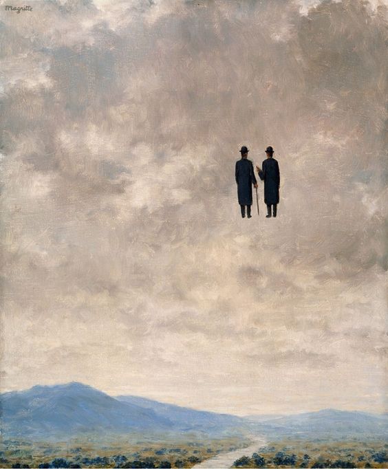 The Art of Conversation by Magritte, 1963